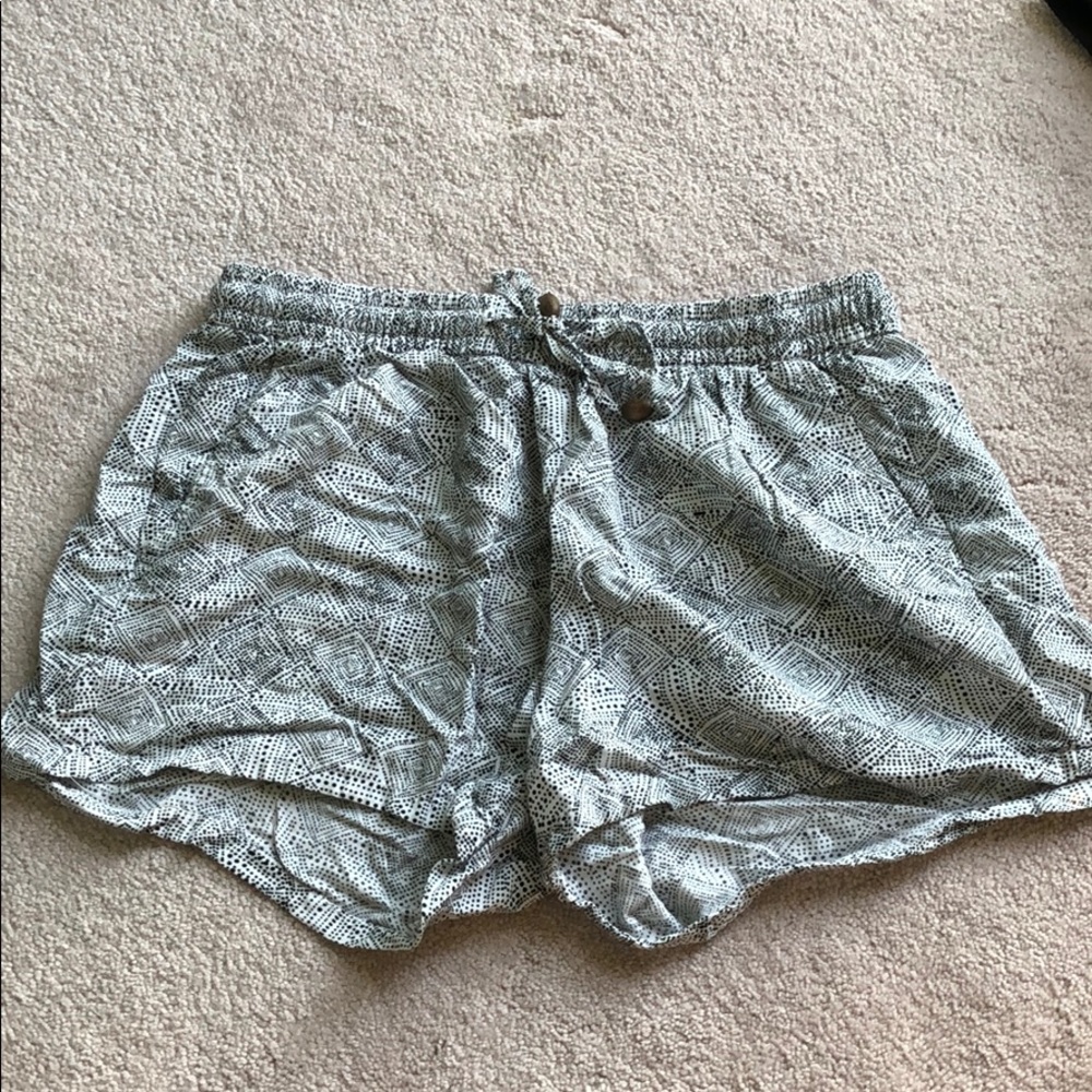 White Shorts with black detailing